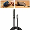 240W Braided Fast Charge Cable with Built-in Phone Stand Data Cable Charger Cord