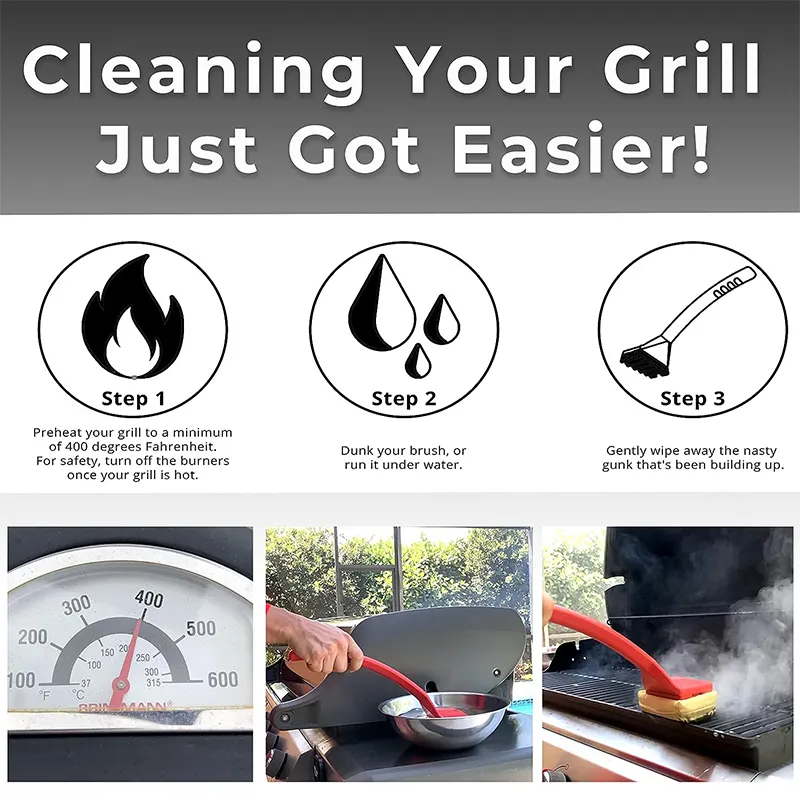 SAKER&reg; BBQ Cleaning Tool with Scraper