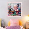 Happy Old Lady - 11CT Stamped Cross Stitch - 45*45cm