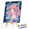 (Multi-Style)Flower Girl-Paint By Numbers Acrylic Painting 40*50cm