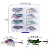 8Pcs Mini Crankbait Wobbler Fishing Lures Artificial Hard Bait Minnow Swimbait