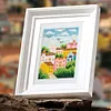6pcs 5D DIY Full Square Drill Partial AB Drill Diamond Painting Places Set 13x16cm