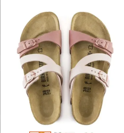 2021 Summer Ladies Leather Slippers Platform Slippers Beach Outdoor Slippers Casual Sandals Ladies Shoes  Casual  Women Shoes