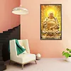 La Lumi&egrave;re De Bouddha Brille Partout Compl&egrave;te Rond Diamant Peinture 40X70CM