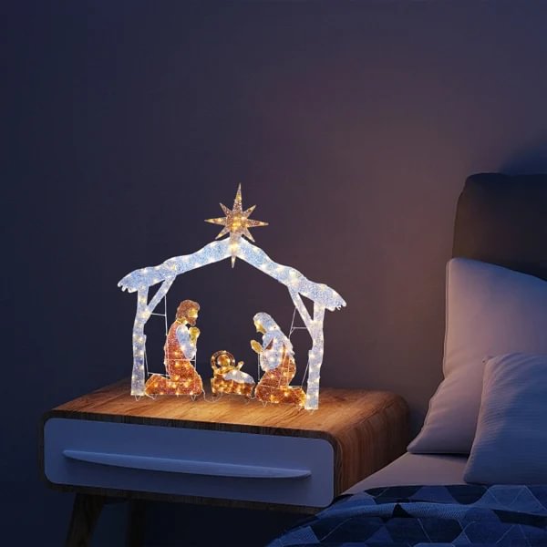 (🎁2024 New Year Hot Sale🎁)💕Nativity Scene Lighted Display