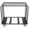 [US Local Warehouse] Folding Table Cart Heavy Duty Panel Dolly with PU Swivel Wheels 1800 LBS Drywall Cart for Party Events Hotel Factory Warehouse