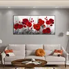 (US Local)Poppy 5D DIY Full Drill Round Big Size Diamond Painting Kit Home Wall Room Decor 100x50cm