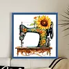 Sewing Machine-11CT Stamped Cross Stitch 45*45cm/17.72*17.72in