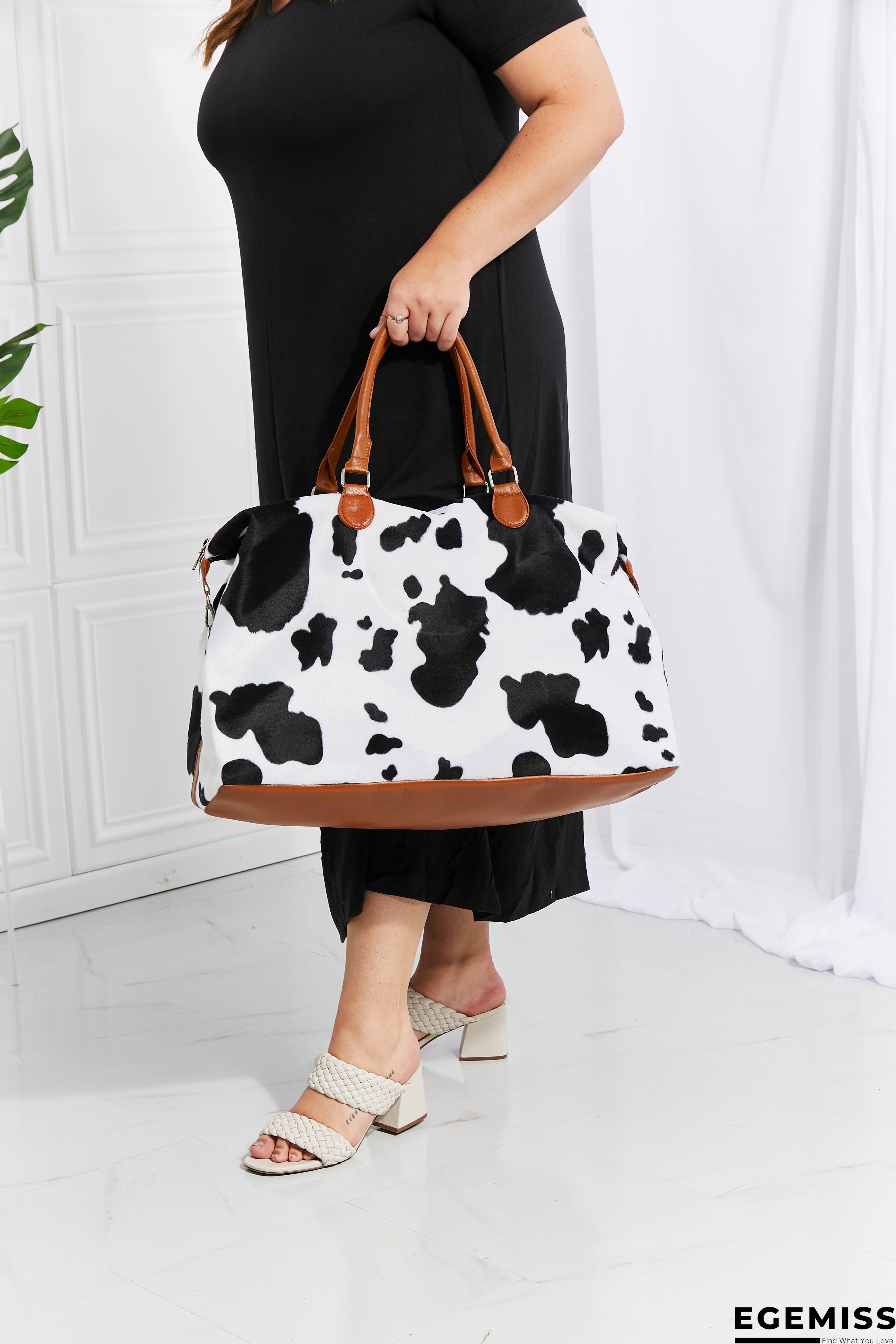 Animal Print Plush Weekender Bag | EGEMISS