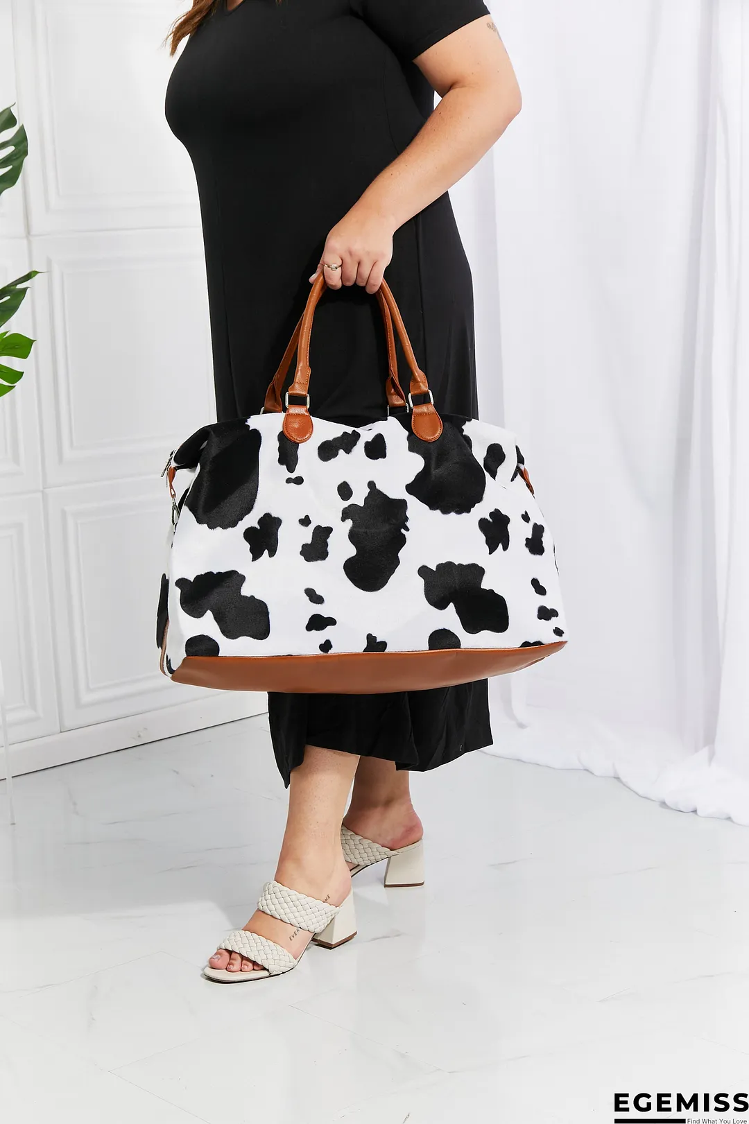 Animal Print Plush Weekender Bag | EGEMISS