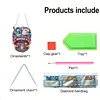 Thank You America DIY Acrylic Diamond Painting Hanging Kit Special Shape Crystal Rhinestone Art Pendants Single Side Drill for Adults Gift Home Wall Or Window Decor