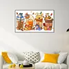 (Big Size)Winnie The Pooh Drinks-Full Round Diamond Painting 70*40CM