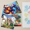 4 Pcs Mushroom Forest Coloring Book Set Mindfulness Art Books for Adults 