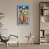 (US Local)House-11CT Stamped Cross Stitch Kit(40x70cm)