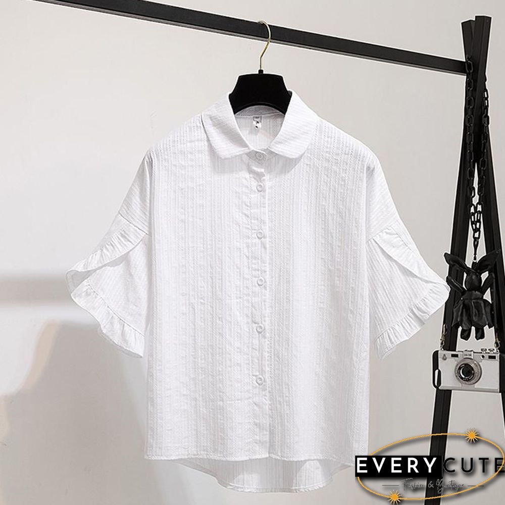 Fashion Blouse+Denim Pleated Skirt P11509