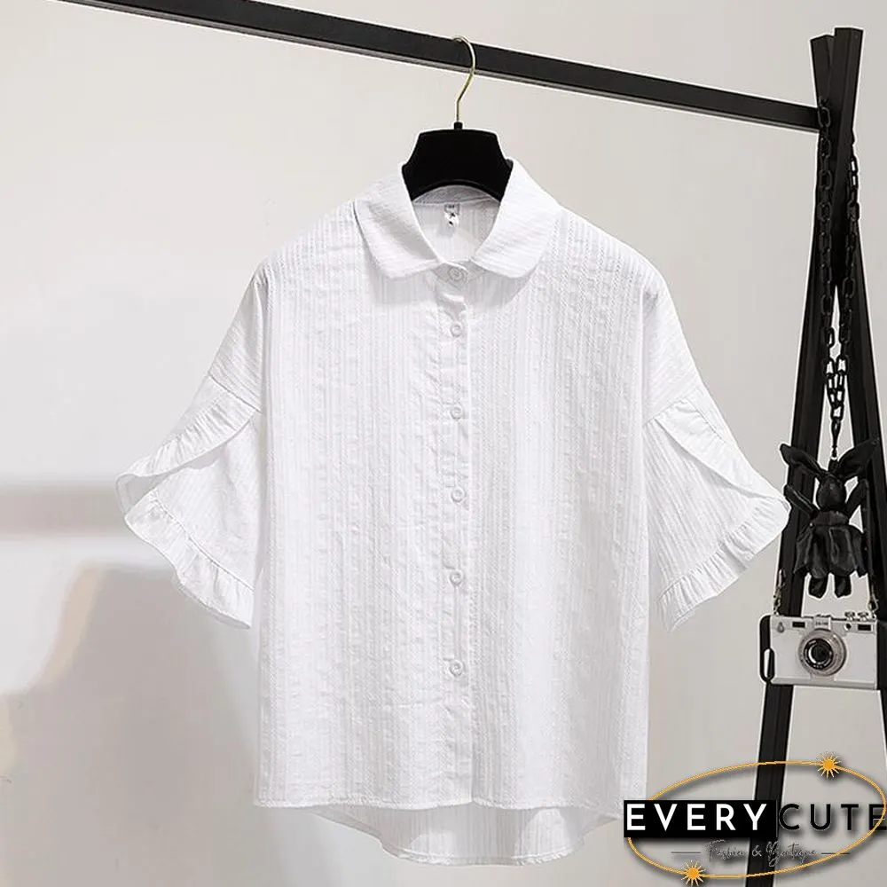 Fashion Blouse+Denim Pleated Skirt P11509