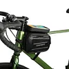 3L Bicycle Front Frame Bag Support Touch Screen Bike Top Tube Bag for 7in Phones