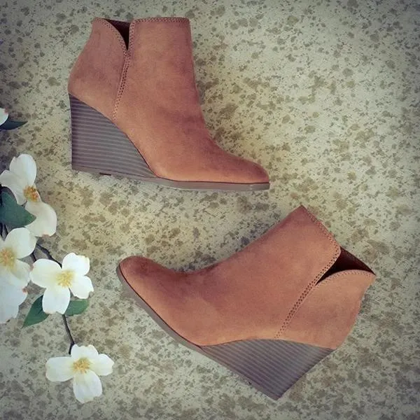 Leather Suede Vintage Boots