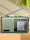 Portable Radio with Rechargeable Battery & Earphone FM AM SW Radio Pocket Radio