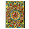 Mandala 5D DIY Diamond Art Painting Notebook Kit 50 Pages A5 Rhinestone Art Painting Notebook Kit for Adults Beginners Holiday Birthday Gift