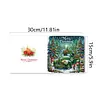 6Pcs Diamond Painting Christmas Car Greeting Cards Christmas Cards