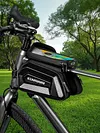 Bike Front Frame Bag Bike Storage Bag Waterproof Detachable Cycling Accessories