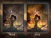 3D Decorative Paint of Light Guide Transformation Mikasa Ackerman & Eren Yeager Final Kiss with LED - Attack On Titan Decorative Painting - momo Studio
