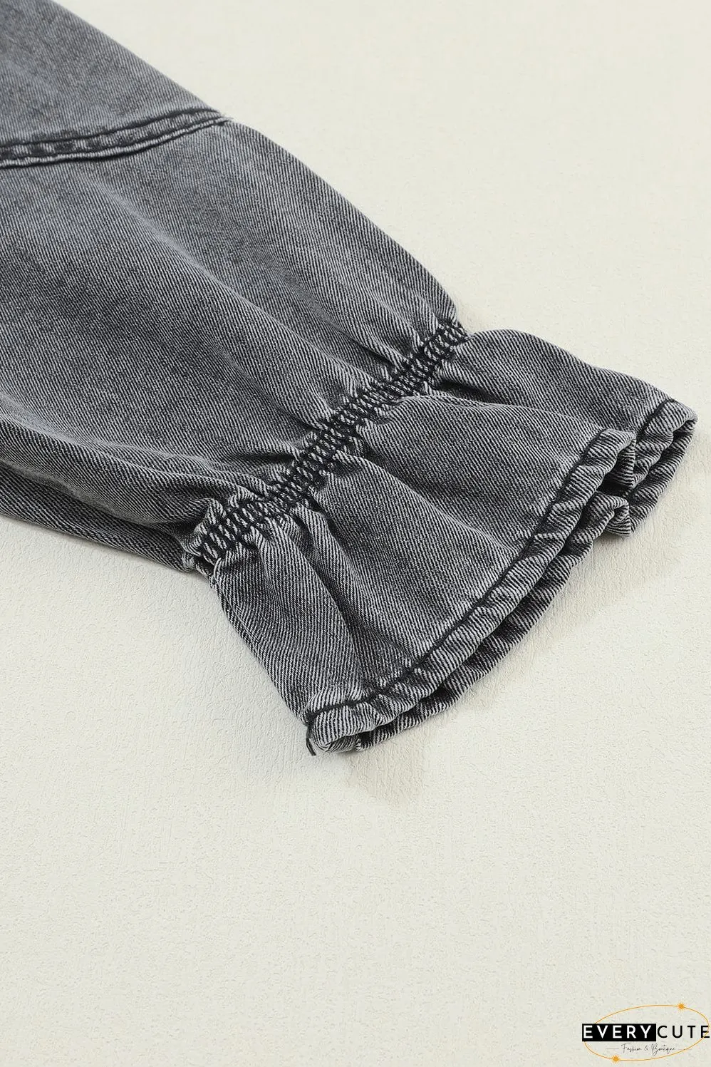Drop Shoulder Denim Dress