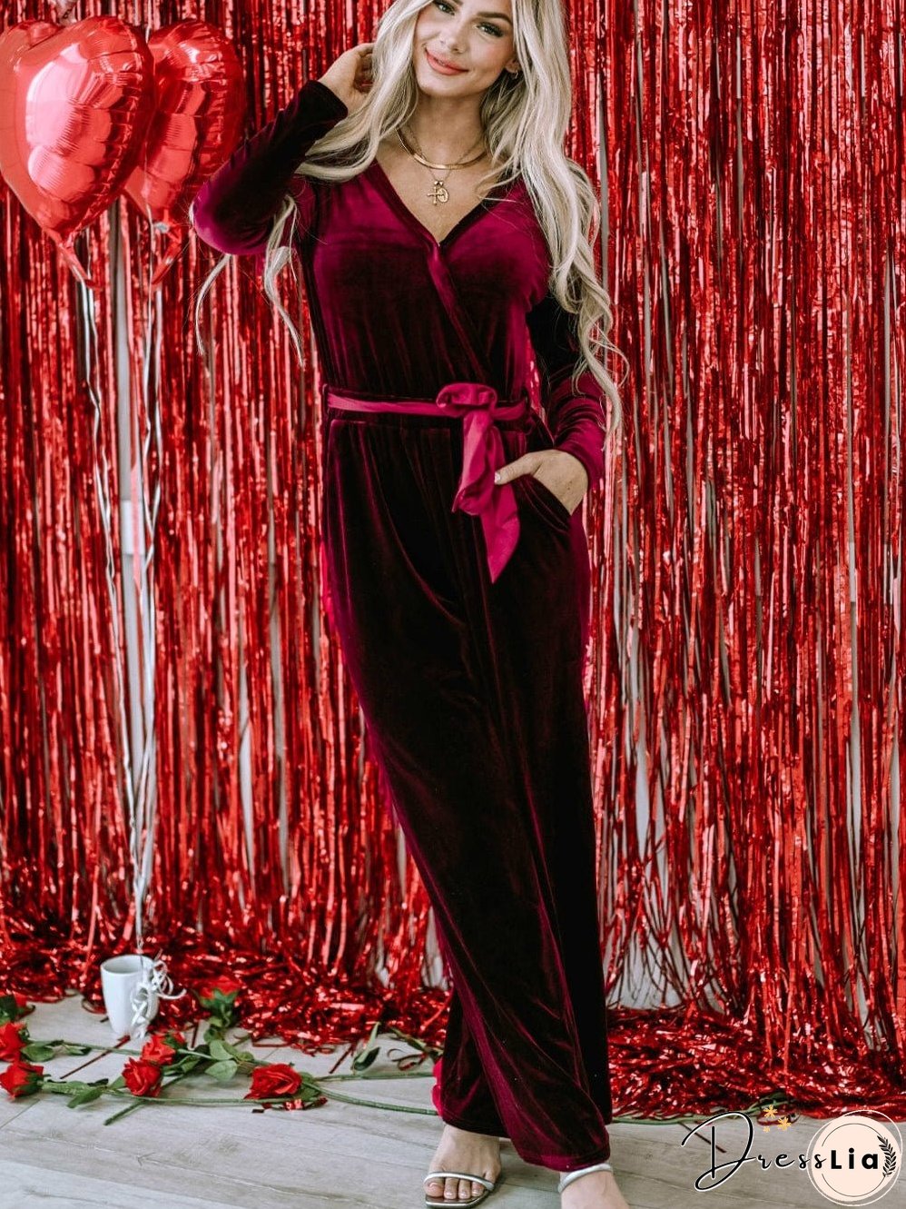 Velvet Jumpsuit: New Year's Eve Ready