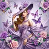 Diamond Painting-DIY Crystal Rhinestone Dancing Lady