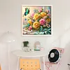 Butterfly Rose-11CT Stamped Cross Stitch 40*40cm/15.75*15.75in