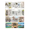 [US Local Warehouse] 18 Slot Acrylic Brochure Pamphlet Holder Wall Mount 6 Magazine 12 Pamphlet Pockets Wall Pocket Organizer 10/5inches Trifold Brochure Holder for Flyer Literature Menu Advertise