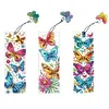 (US Local)3Pcs Special Shape Butterfly Diamond Painting Bookmark with Pendant