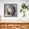 Fille De Piano-Compl&egrave;te Rond Diamant Peinture-40*40CM