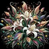 (US Local)4Pack Flower-Special Shaped Diamond Painting Kit(30x30cm)