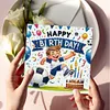 (US Local)6PCS DIY Diamond Art Greeting Cards Congratulations Cards & Gifts (Football)