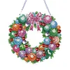 Diamond Painting Christmas Wreath Pendant