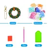 5pcs/set DIY Garland Xmas Wreath Diamonds Painting Keychain Kits
