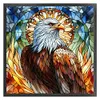 Glass Painting Eagle-11CT Stamped Cross Stitch 45*45cm/17.72*17.72in
