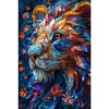 Diamond Painting -DIY Round Drill Flower Lion(40x60cm)