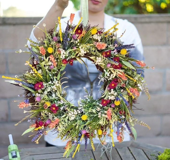 Texas Wildflower wreath BEST SELLER