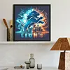 Diamond Painting-DIY Full Round Drill Detroit Lions(40*40 CM)