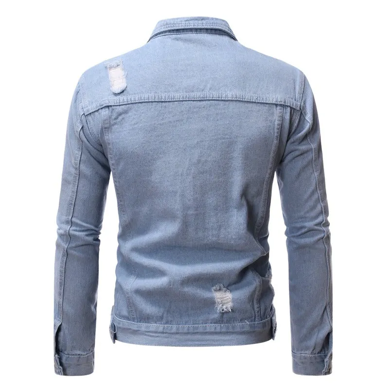 Rough & Tumble Streetwise Ripped Denim Jacket