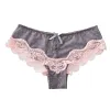 Sexy Lace Low Waist Bow Mesh Panties