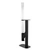[US Local Warehouse] 50.79in Pellet Stove with Glass Tube Pellet Patio Heater with Table Wood Burning Stove Smokeless Firepit for Camping Beach Garden Balcony