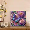 Fleurs De R&ecirc;ve Et Papillons-Peinture Diamant En Forme Sp&eacute;ciale-40 * 40CM