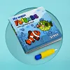 Livre de coloriage magique &agrave; l'eau imperm&eacute;able et r&eacute;utilisable pour les tout-petits