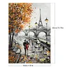 Paris Street-Paint by Numbers Acrylic Painting 30*40CM