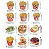 12PCS DIY Diamond Art Refrigerator Sticker for Home Decor (French Fries)