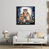 (US Local)Owl Mother Child-11CT Stamped Cross Stitch Kit(45x45cm)